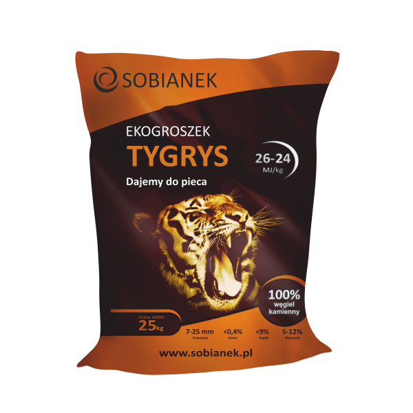 węgiel groszek tygrys